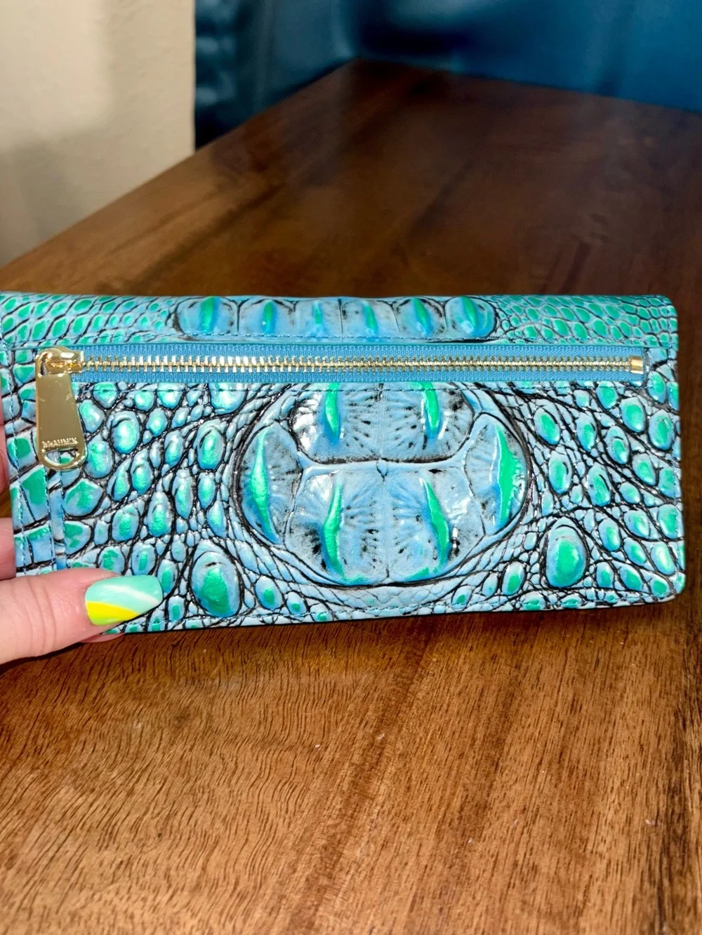 Brahmin EUC Ady - Multi Esplanade (solid) - Metallic - LIKE NEW - Back Eye - Picture 8 of 15